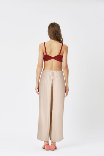 BLS - Colette Non Wired And Non Padded Cotton Bra - Burgundy